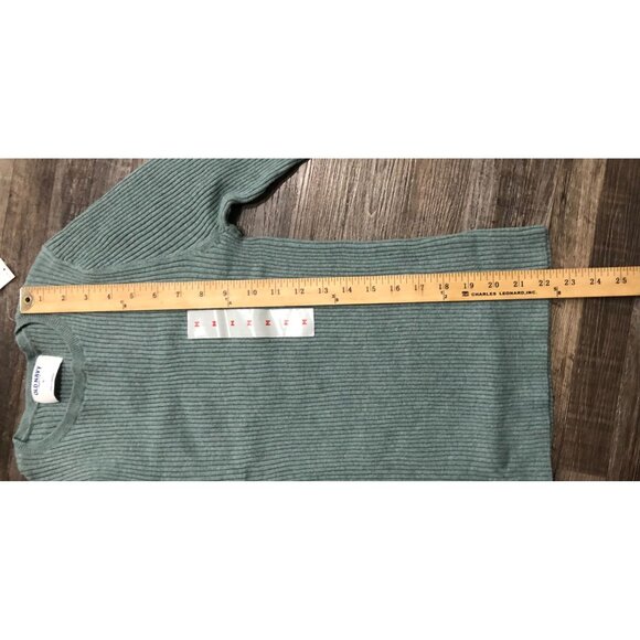 Old Navy Womens Rib Crew Neck Sweater Blue Size Medium New with Tags - Picture 6 of 6